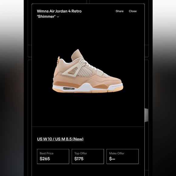 Air Jordan 4 Women’s Retro “Shimmer”